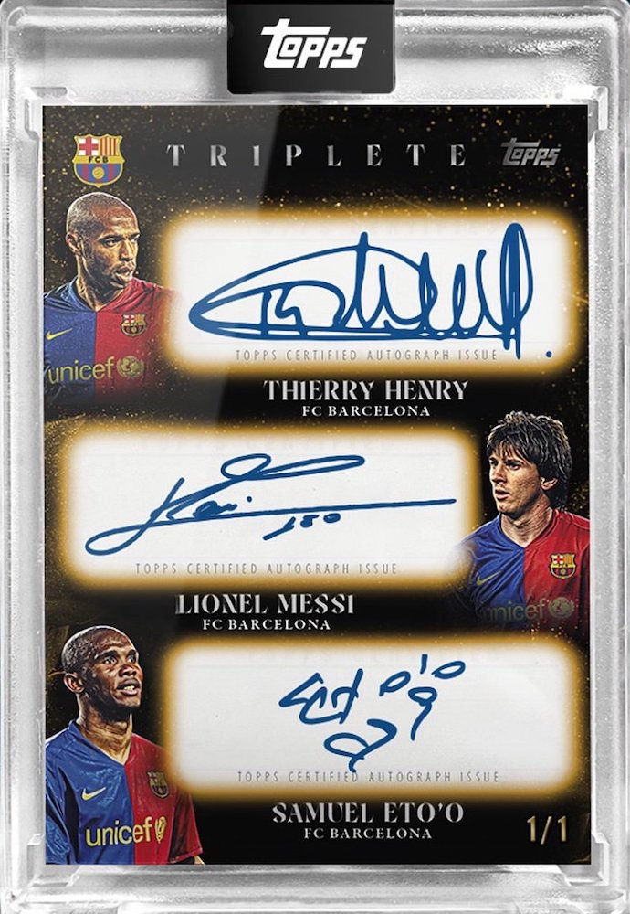 2024 Topps FC Barcelona Triplete 2008-09 Soccer Checklist Guide in-content 2