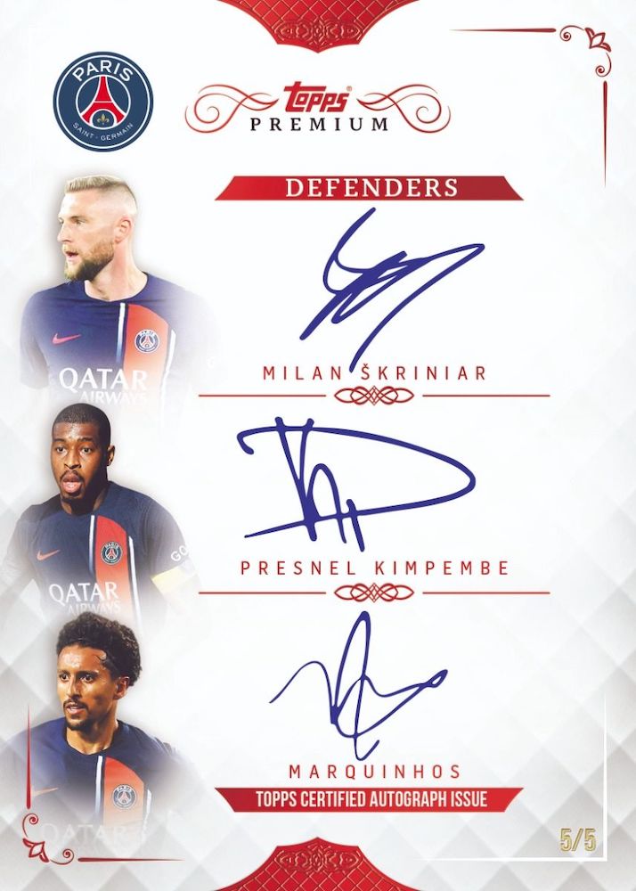 2023-24 Topps Premium Black & White Paris Saint-Germain Soccer Checklist Guide in-content 4