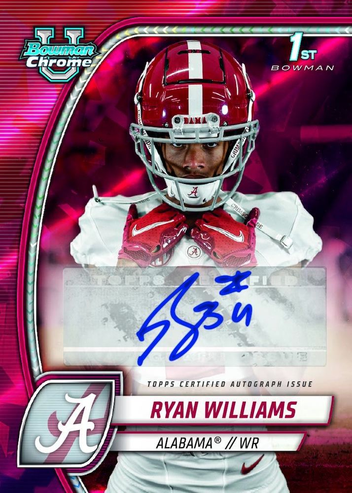 2024 Bowman University Chrome Sapphire Football Checklist Guide in-content 2