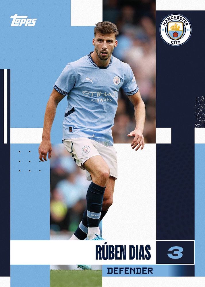 2024-25 Topps Manchester City Team Set Soccer Checklist Guide in-content 1