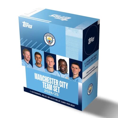 2024-25 Topps Manchester City Team Set Soccer Checklist Guide