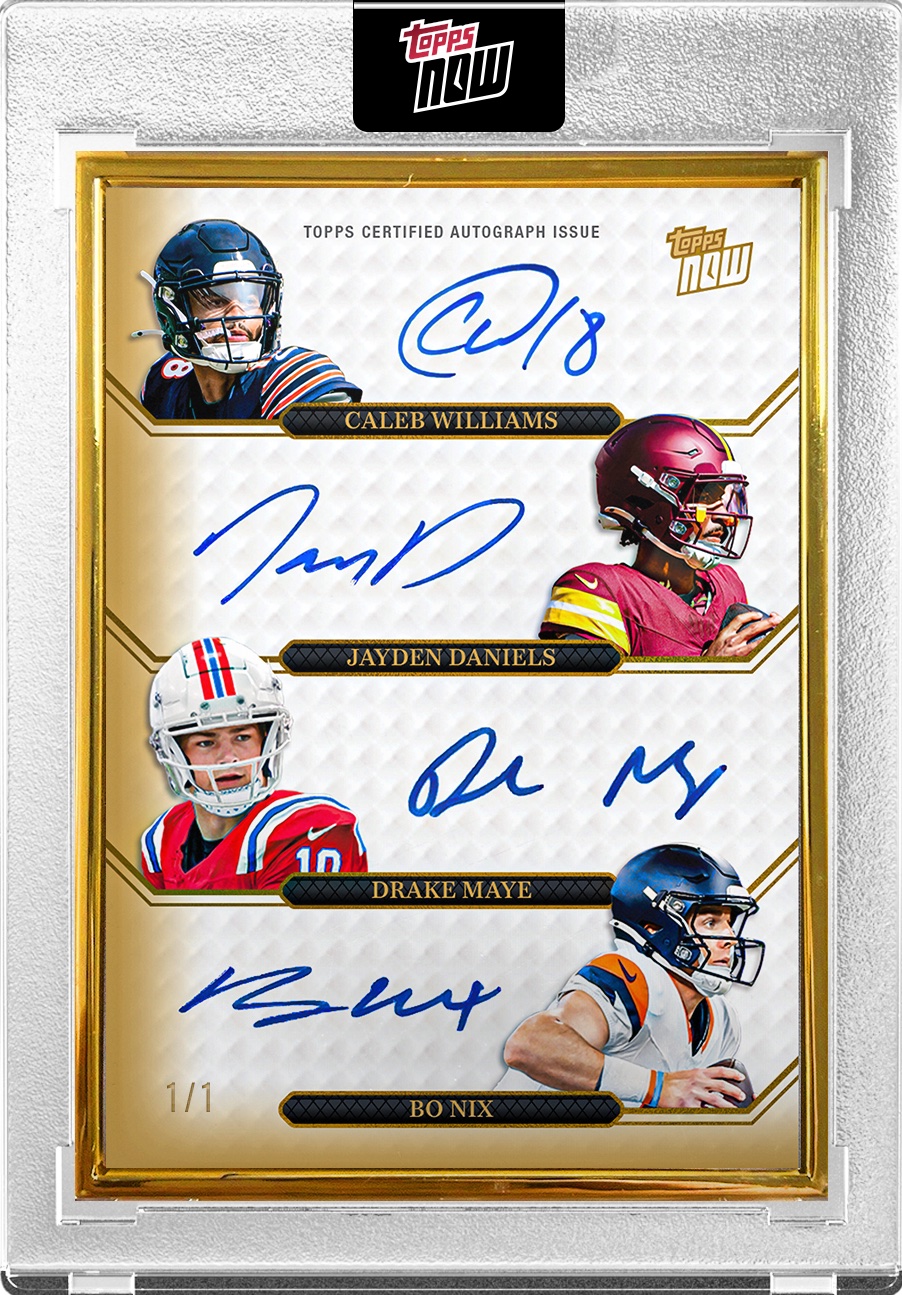 2024 Topps Now Rookie Campaign Quarterbacks Football Checklist Guide in-content 3