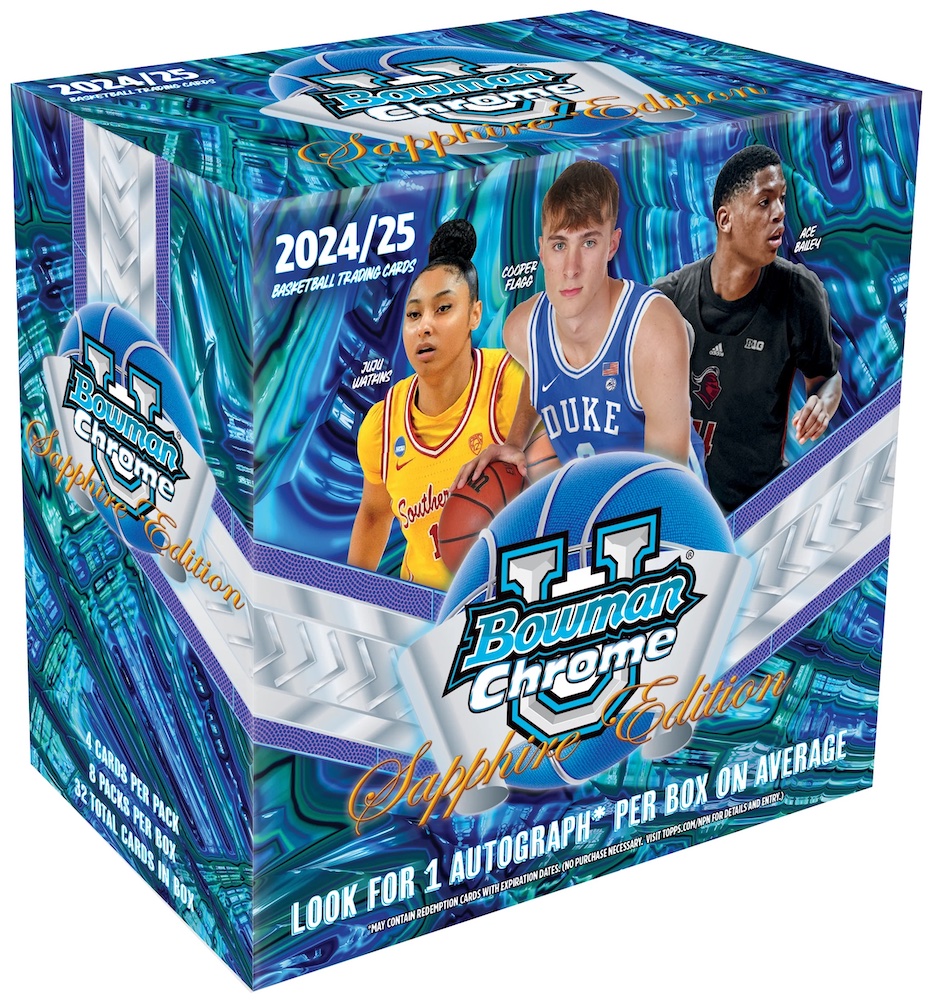 2024-25 Bowman University Chrome Sapphire Basketball Checklist Guide in-content 1