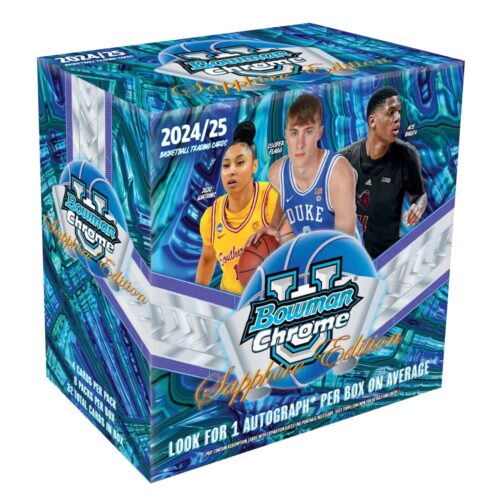 2024-25 Bowman University Chrome Sapphire Basketball Checklist Guide