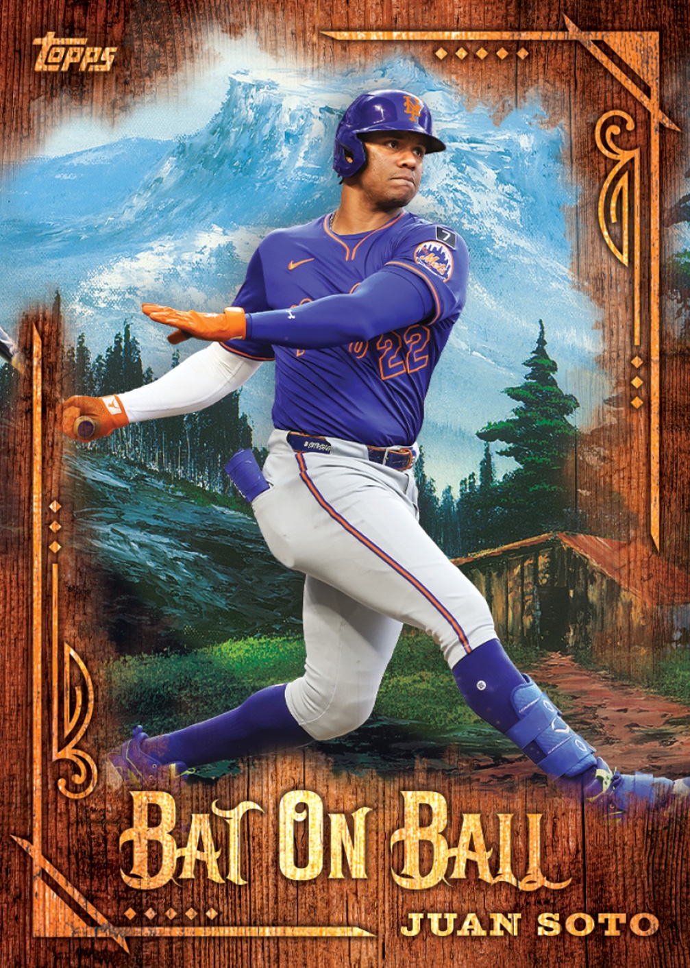 2025 Topps X Bob Ross The Joy of Baseball Guide in-content 3