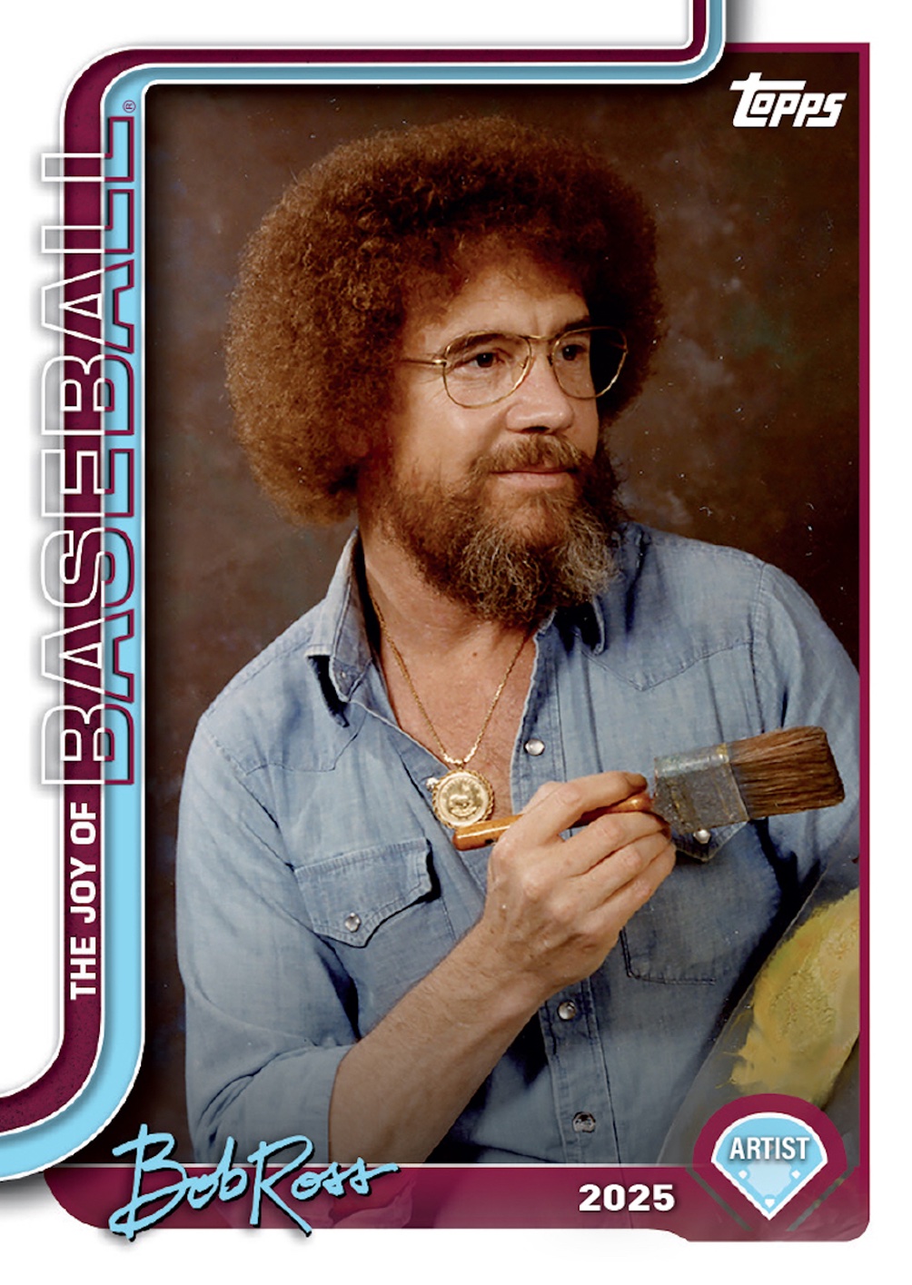 2025 Topps X Bob Ross The Joy of Baseball Guide in-content 4