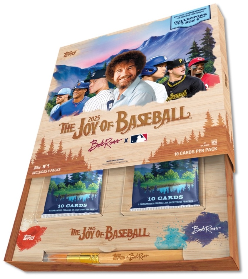 2025 Topps X Bob Ross The Joy of Baseball Guide in-content 1