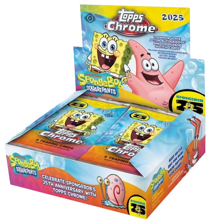 2025 Topps Chrome SpongeBob SquarePants 25th Checklist Guide in-content 1