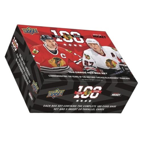 2025-26 Upper Deck Chicago Blackhawks Centennial Hockey Checklist Guide