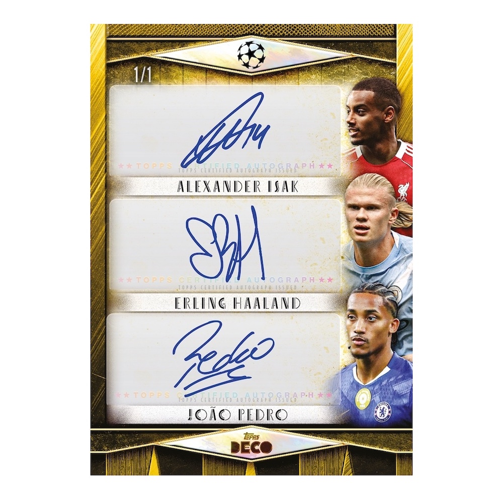 2025-26 Topps Deco UEFA Club Competitions Soccer Checklist Guide