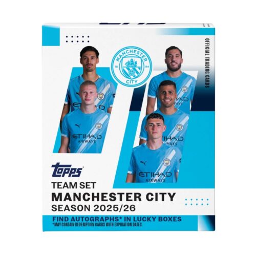 2025-26 Topps Manchester City Team Set Soccer Checklist Guide