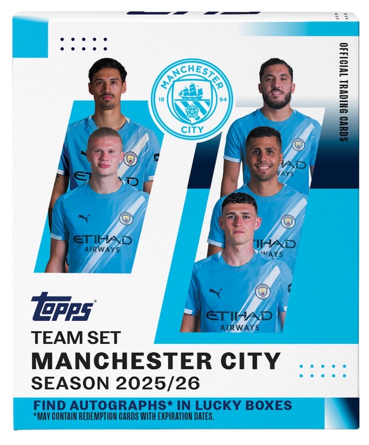 2025-26 Topps Manchester City Team Set Soccer Checklist Guide in-content 1