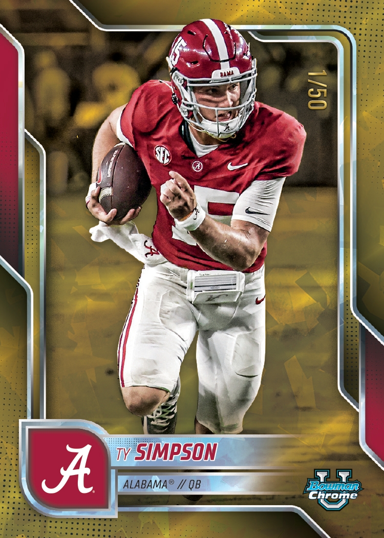 2025 Bowman University Chrome Sapphire Football Checklist Guide in-content 3