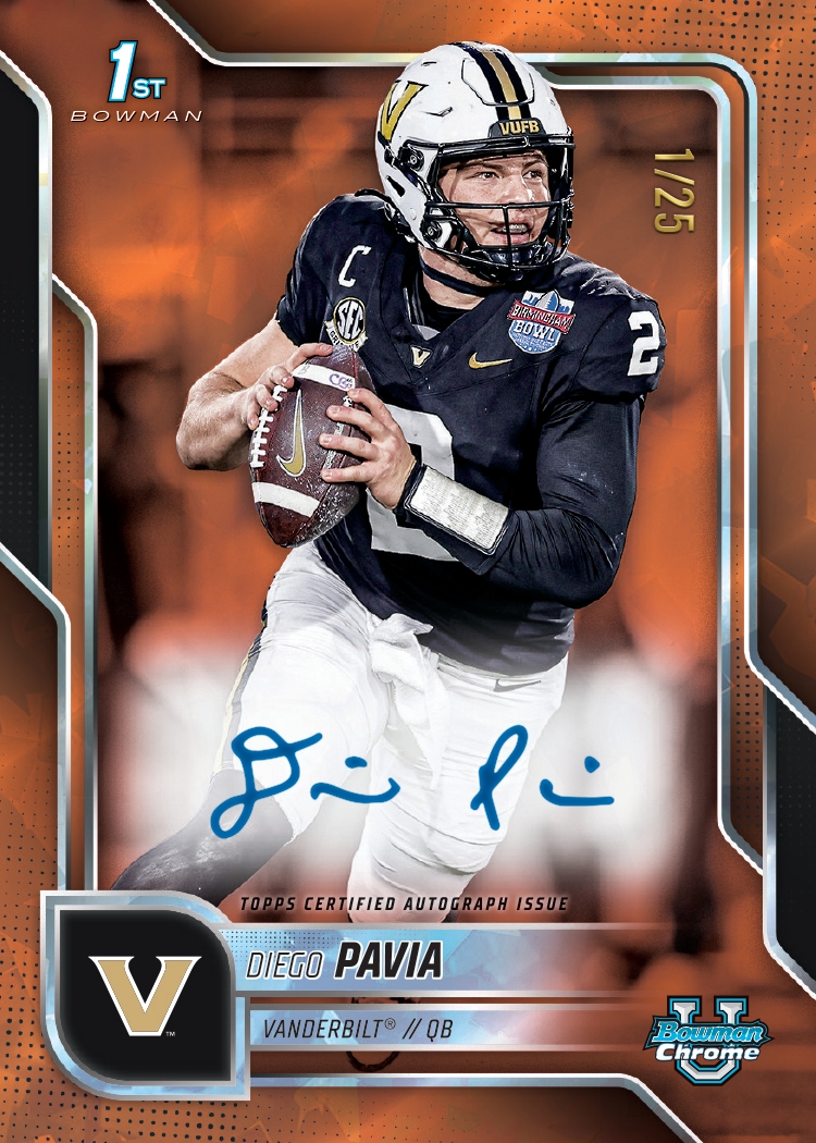2025 Bowman University Chrome Sapphire Football Checklist Guide in-content 5