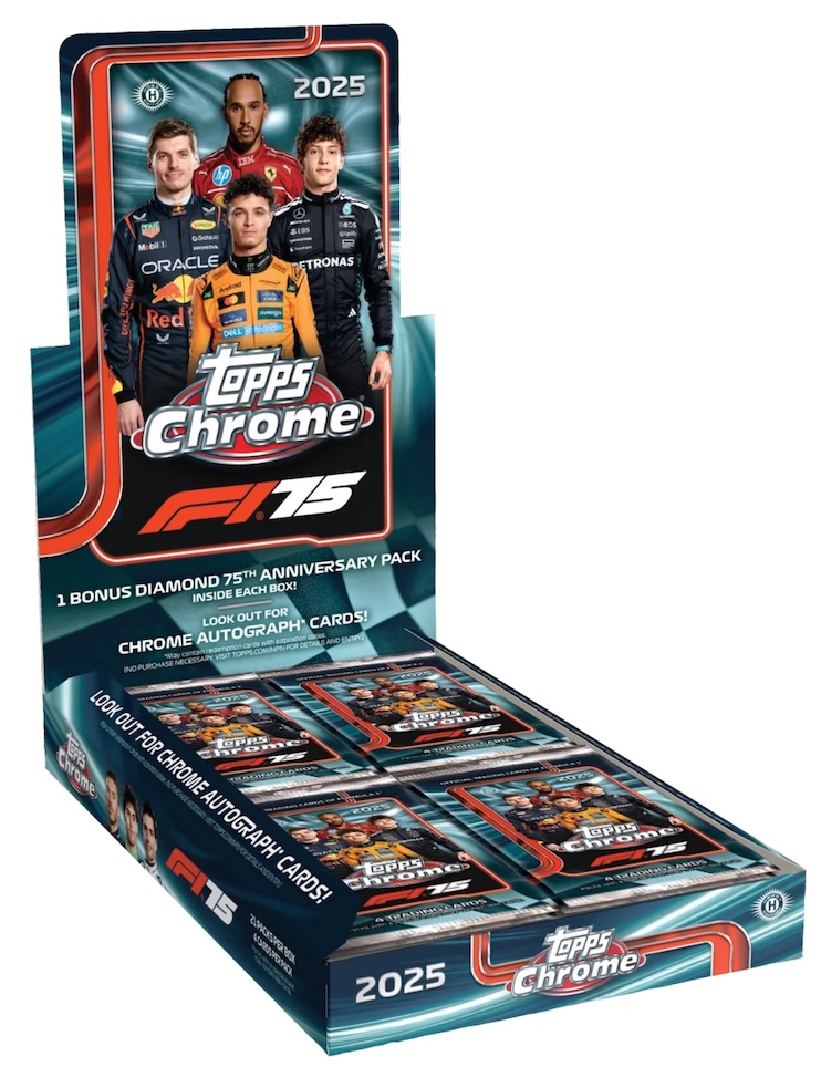2025 Topps Chrome Formula 1 Checklist, Set Details, Odds, Boxes