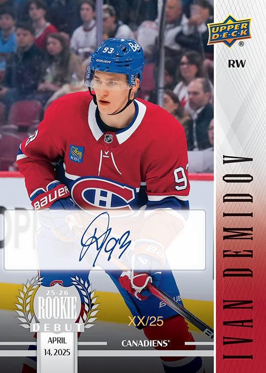 2025-26 Upper Deck Rookie Debut Hockey Checklist Guide in-content 4