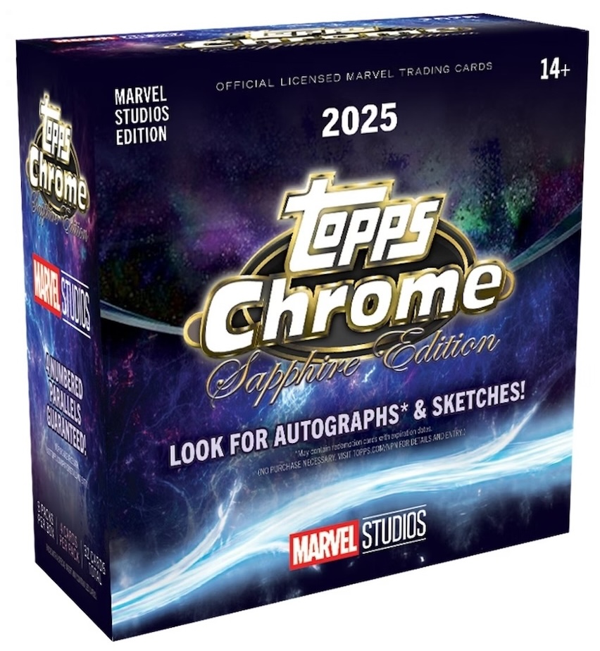 2025 Topps Chrome Sapphire Marvel Studios Checklist Guide in-content 1