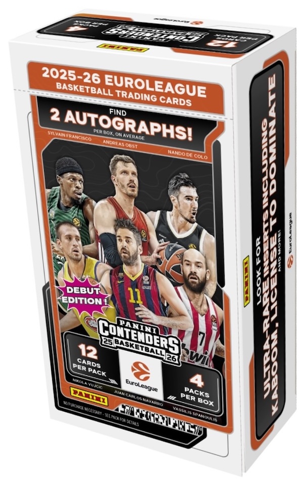 2025-26 Panini Contenders EuroLeague Basketball Checklist Guide