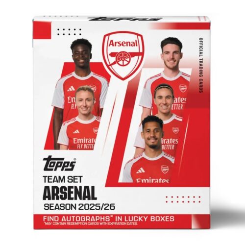 2025-26 Topps Arsenal Team Set Soccer Checklist Guide