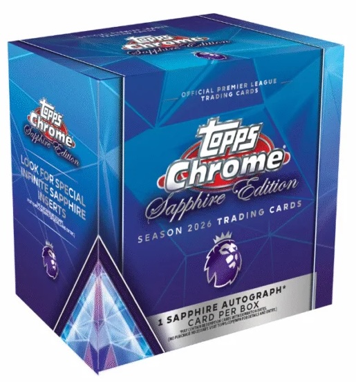 2025-26 Topps Chrome Sapphire Premier League Soccer Guide