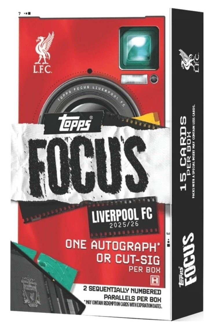 2025-26 Topps Focus Liverpool FC Soccer Checklist Guide