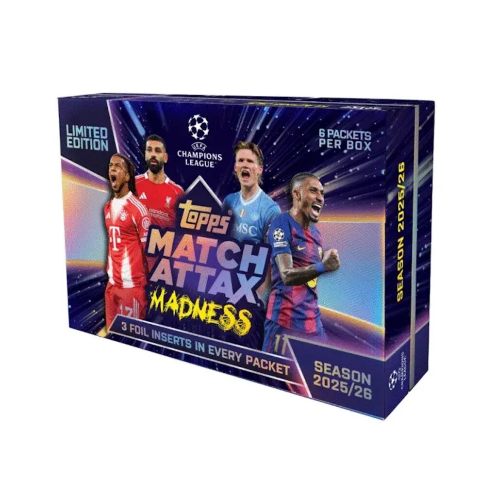 2025-26 Topps Match Attax Madness UEFA Champions League Soccer Checklist Guide