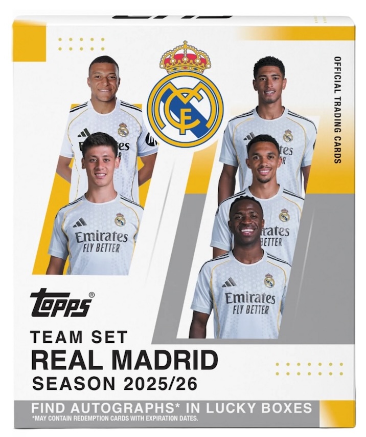 2025-26 Topps Real Madrid Team Set Soccer Checklist Guide