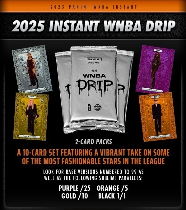 2025 Panini Instant WNBA Drip Basketball Checklist Guide