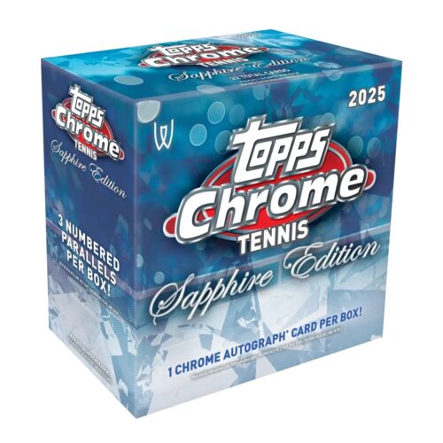 2025 Topps Chrome Sapphire Tennis Checklist Guide
