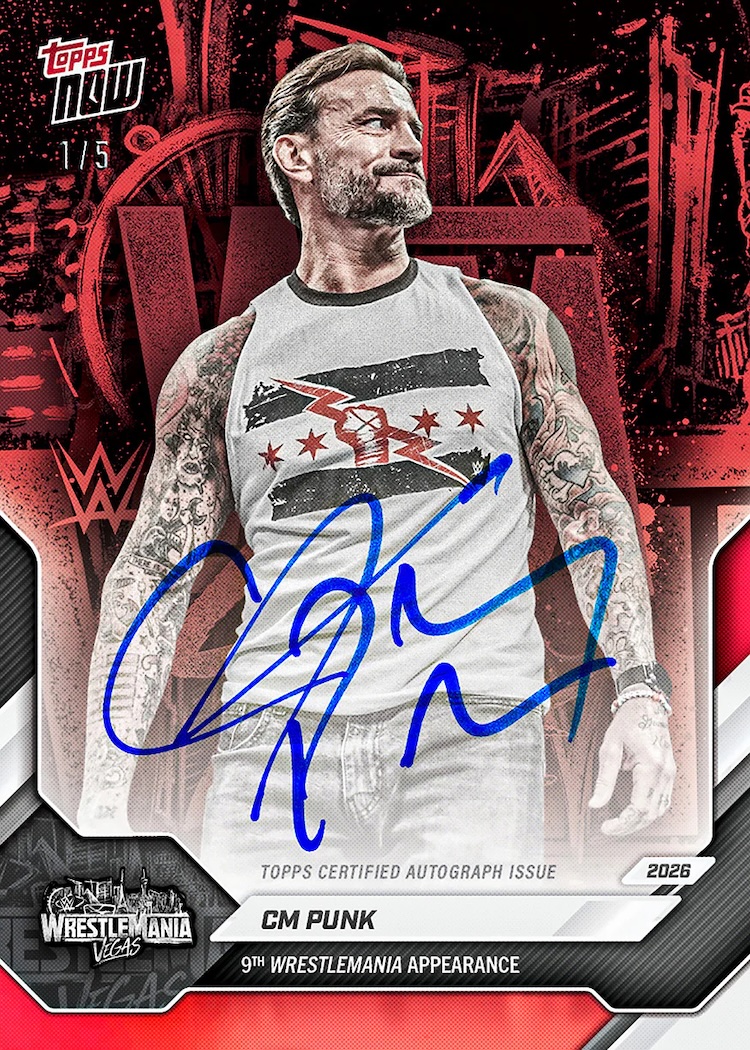 2026 Topps Now WrestleMania Vegas Wrestling Checklist Guide in-content 5