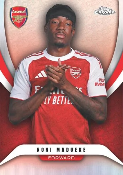 2025-26 Topps Chrome Arsenal Soccer Guide in-content 2