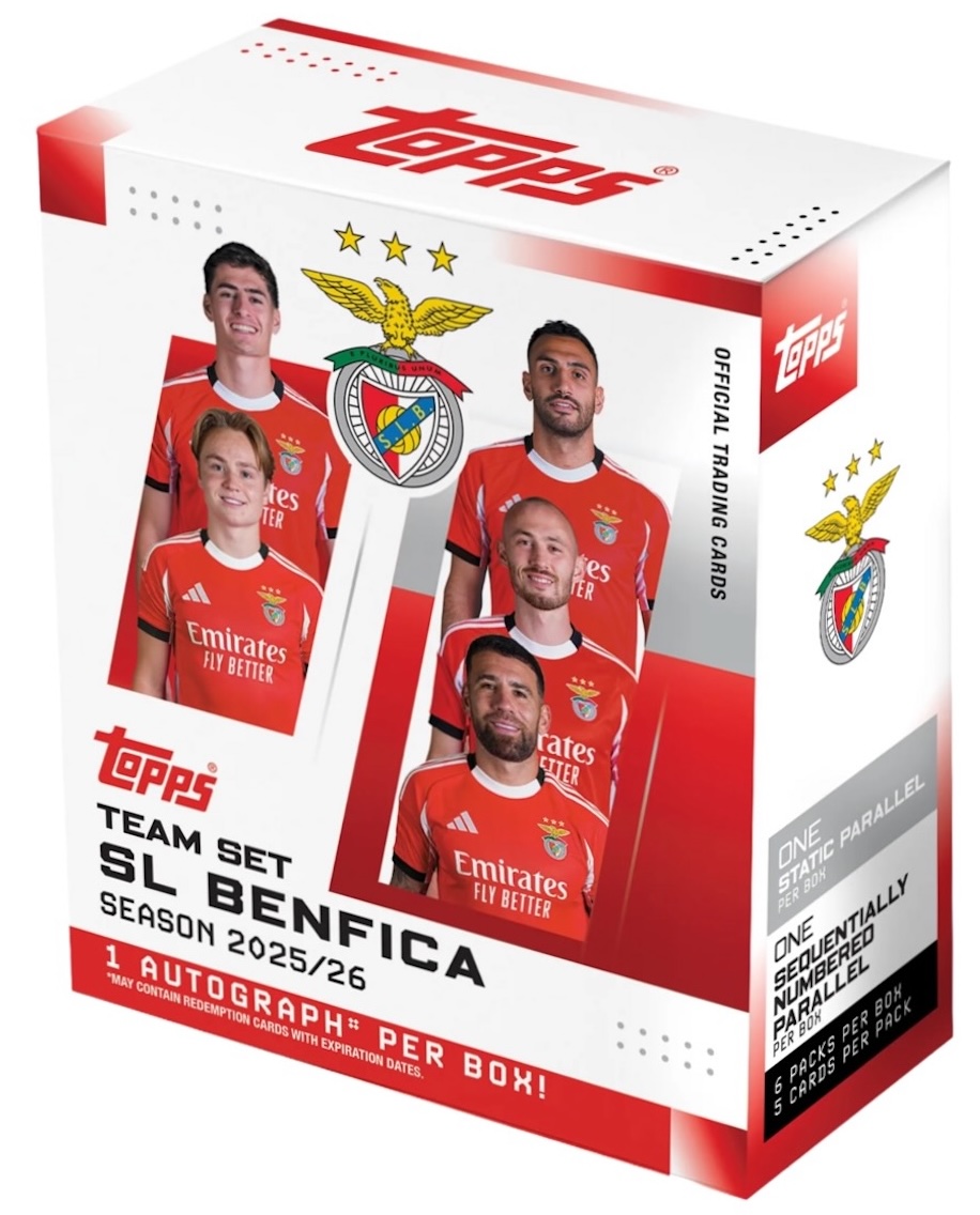 2025-26 Topps SL Benfica Team Set Soccer Checklist Guide