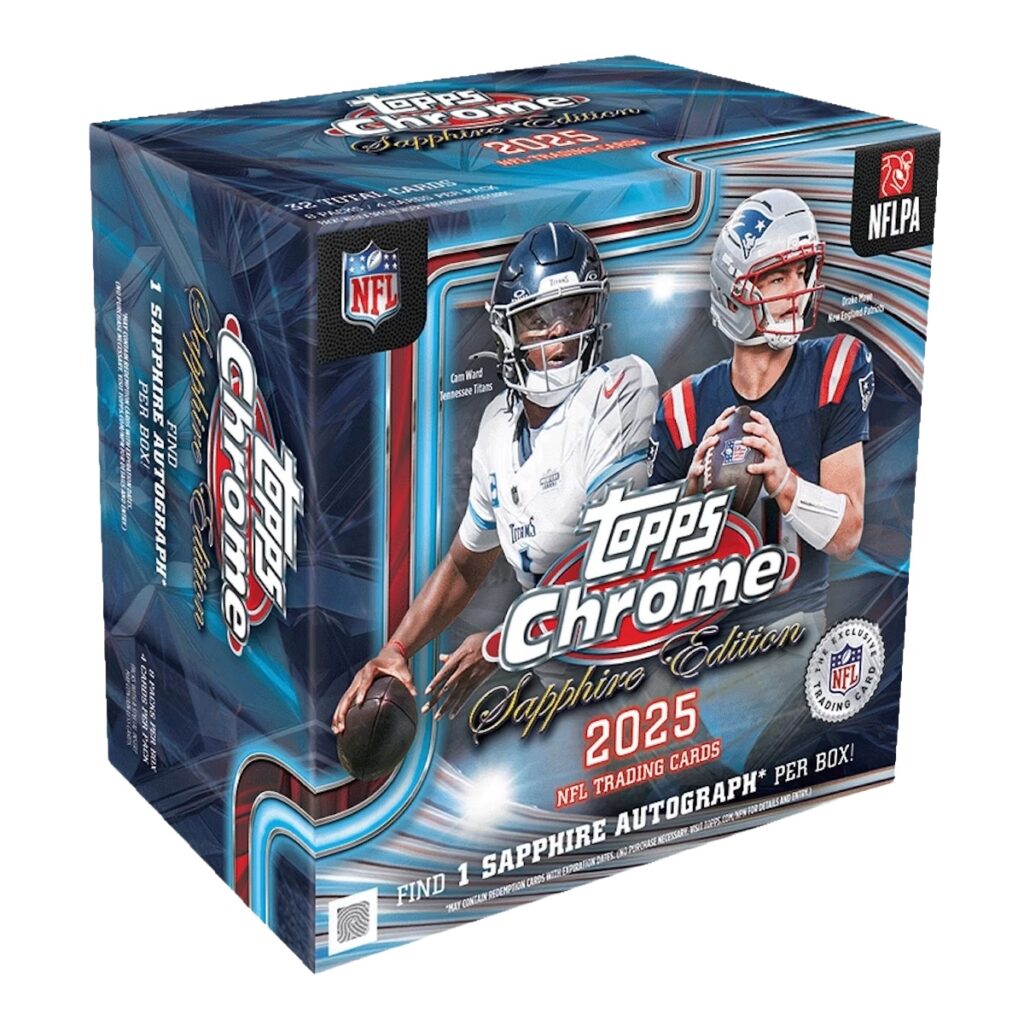 2025 Topps Chrome Sapphire Football Checklist Guide