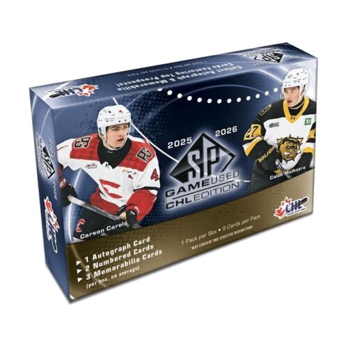 2025-26 SP Game Used CHL Hockey Checklist Guide