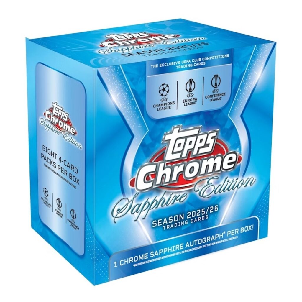 2025-26 Topps Chrome Sapphire UEFA Club Competitions Soccer Checklist Guide