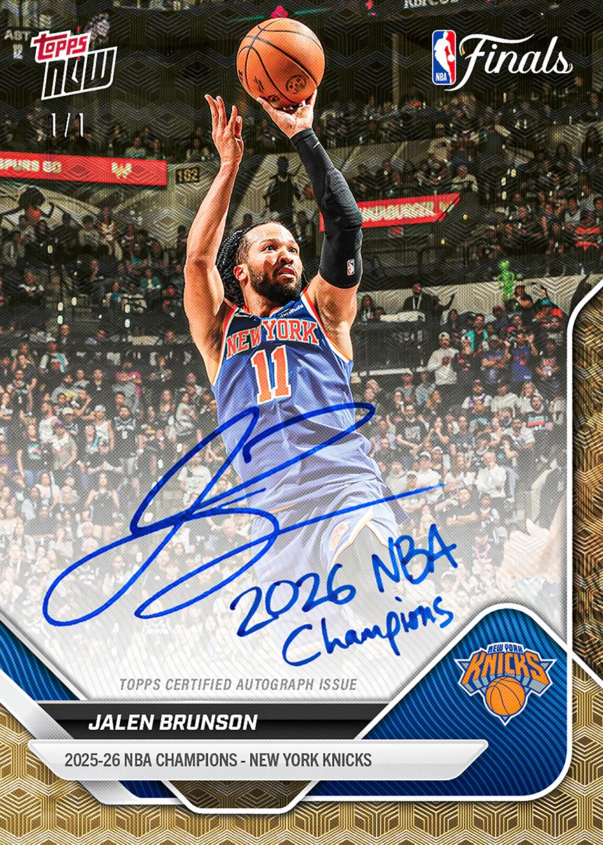 2026 Topps Now New York Knicks NBA Champions Basketball Checklist Guide in-content 11