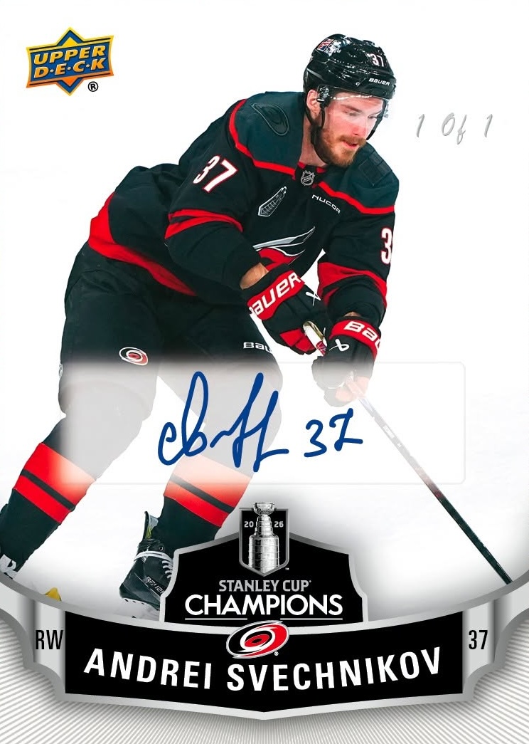 2026 Upper Deck Carolina Hurricanes Stanley Cup Champions Hockey Checklist Guide in-content 7