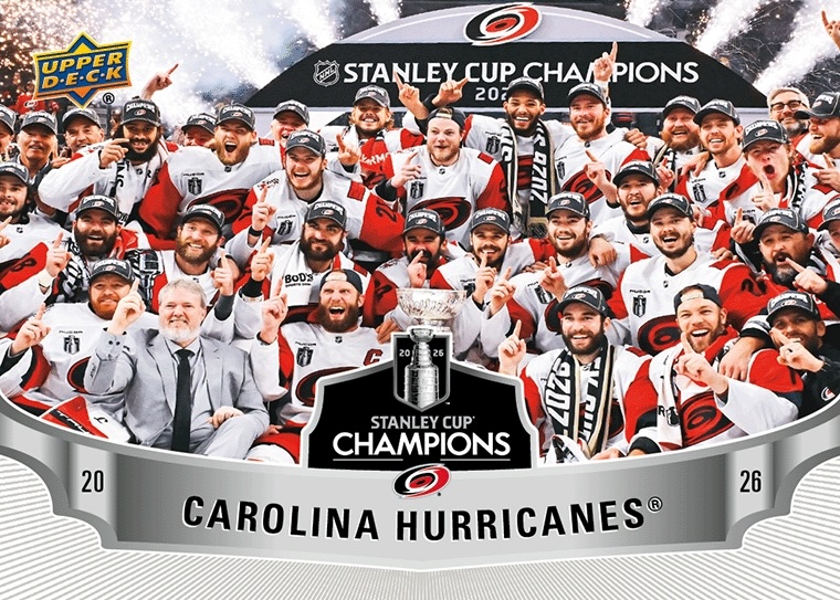 2026 Upper Deck Carolina Hurricanes Stanley Cup Champions Hockey Checklist Guide in-content 8