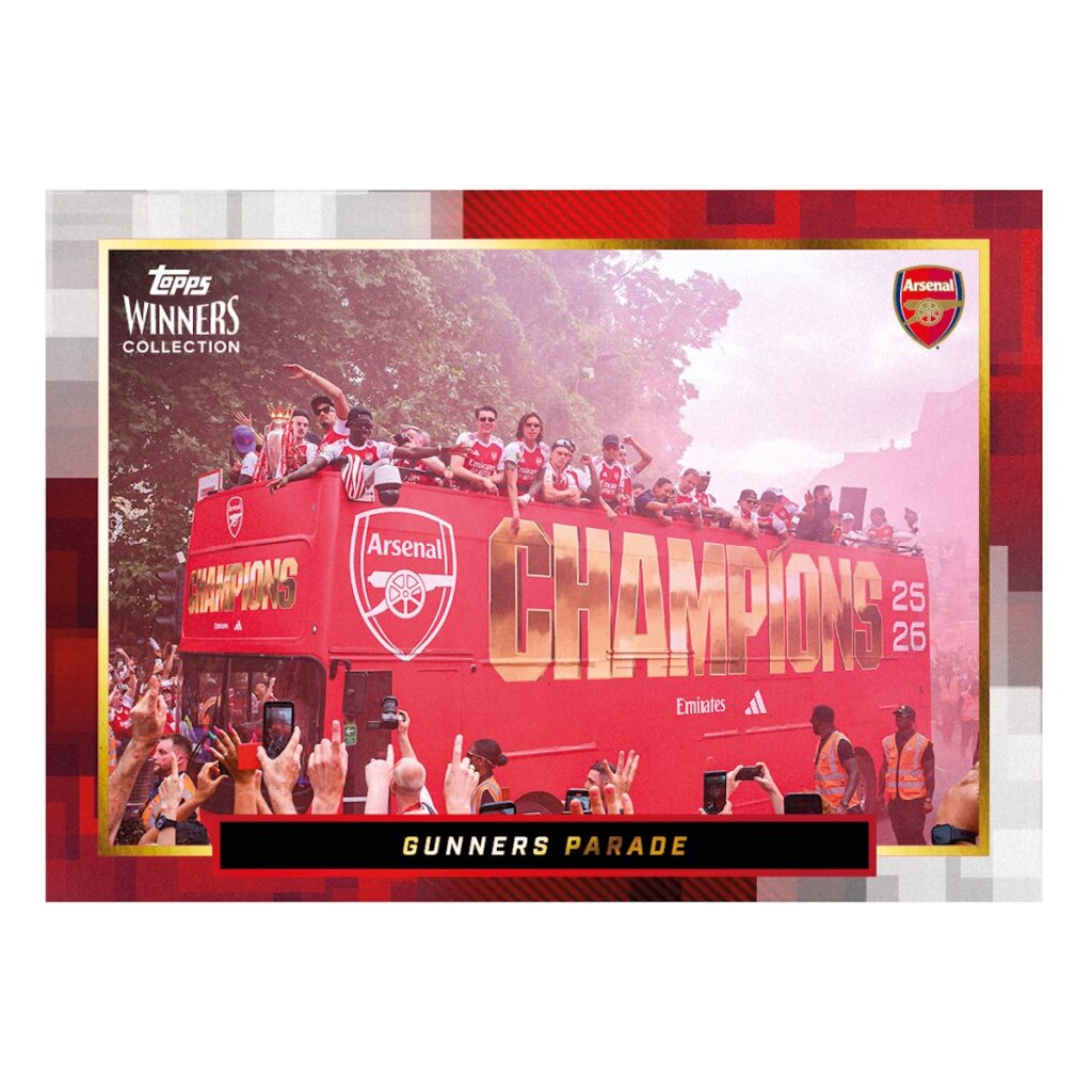 2025-26 Topps Winners Collection Arsenal Soccer Checklist Guide