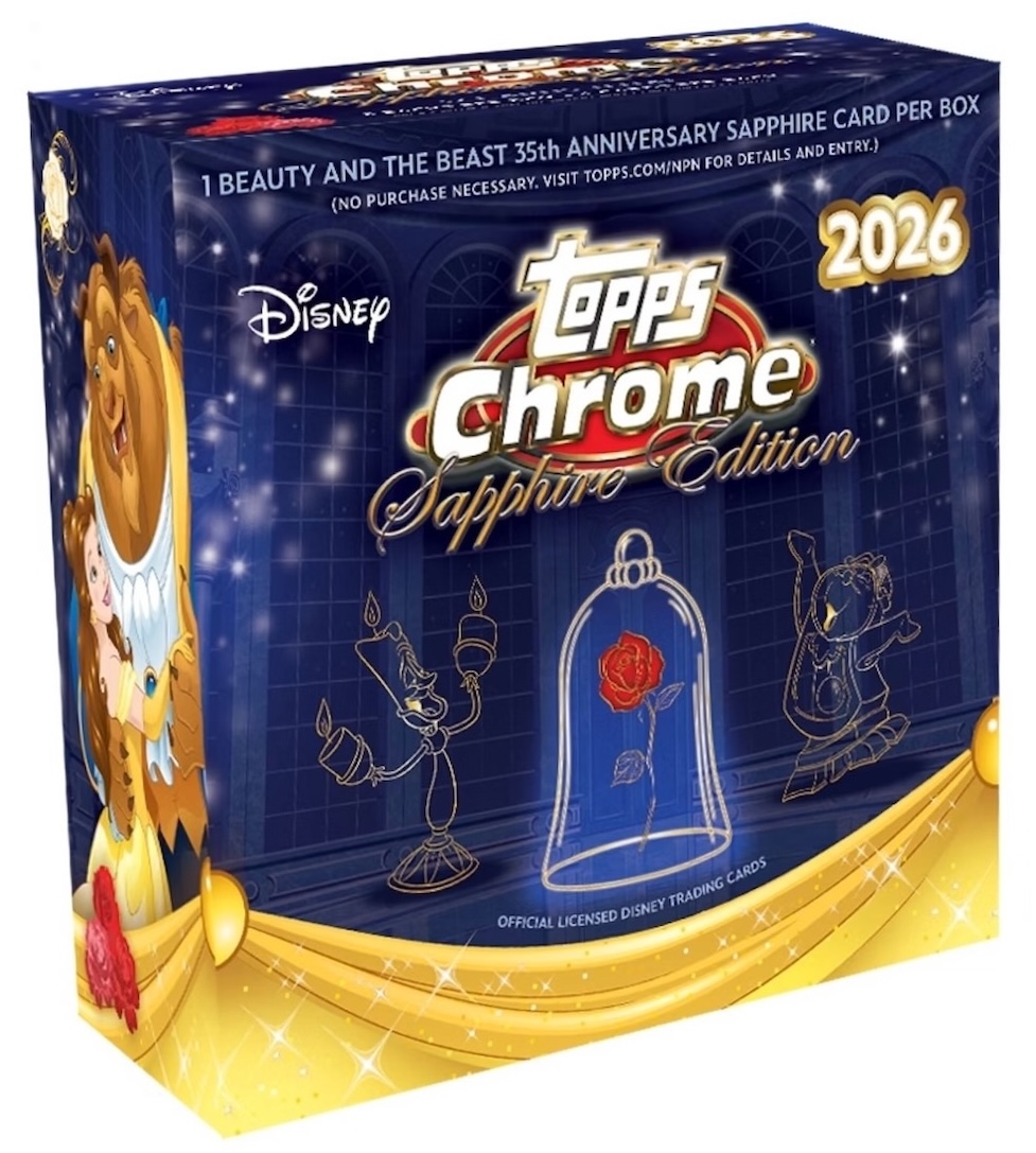 2026 Topps Chrome Sapphire Disney Checklist, Set Info, Boxes