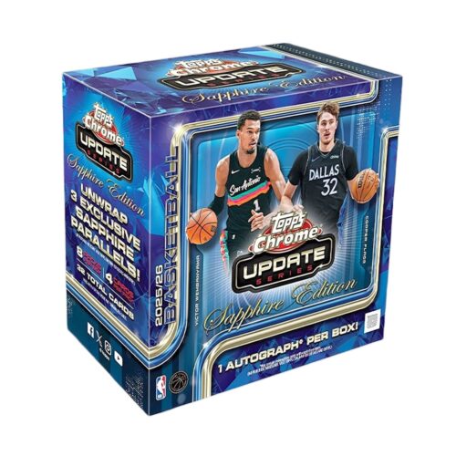 2025-26 Topps Chrome Update Sapphire Basketball Checklist Guide