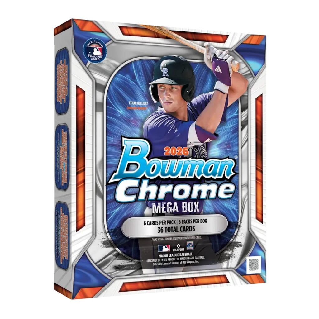 2026 Bowman Chrome Mega Box Baseball Checklist Guide