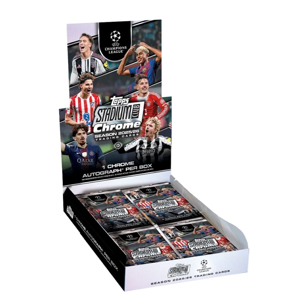 2025-26 Topps Stadium Club Chrome UEFA Champions League Soccer Checklist Guide