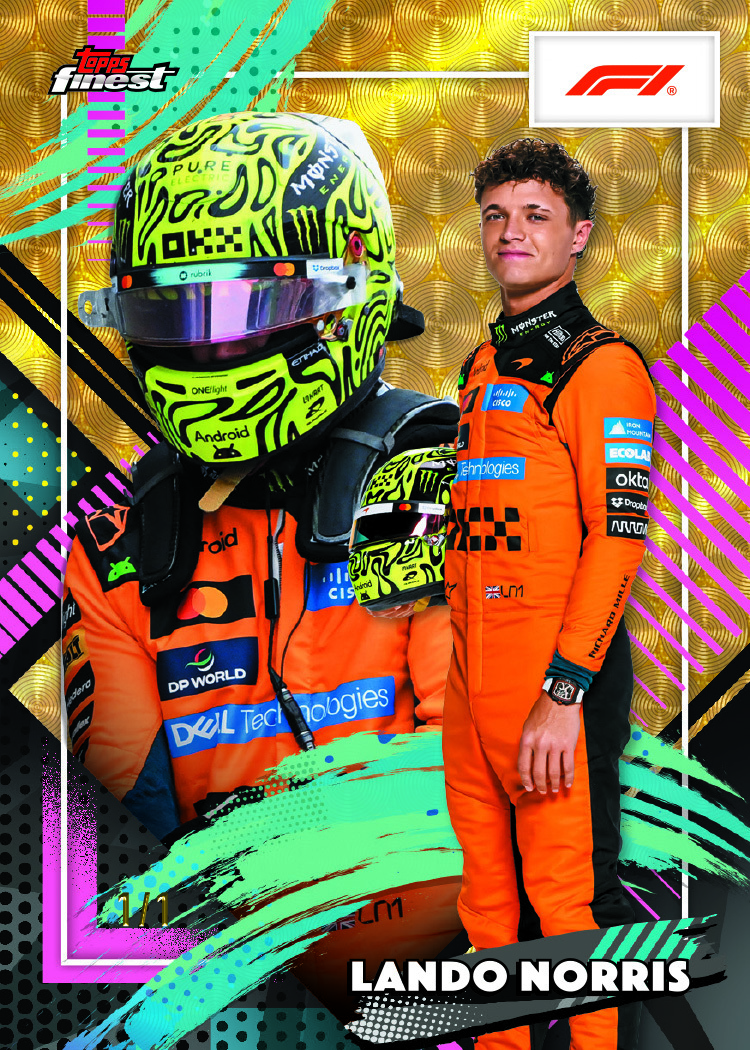 2026 Topps Finest Formula 1 Racing Checklist, F1 Set Details